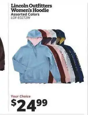 Rural King Lincoln outfitters women's hoodie offer