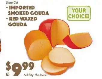 The Food Emporium Imported smoked gouda or red waxed gouda offer