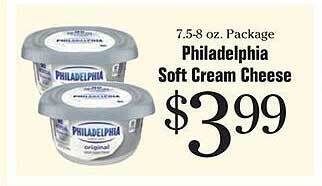 Philadelphia soft cream cheese