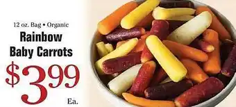 Rainbow baby carrots