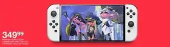 Target Nintendo switch oled console with white joy-con controllers offer