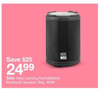 Target Altec lansing hydramotion bluetooth speaker offer