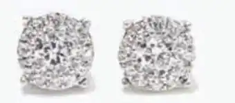 Macy's Macy's diamond halo two-level stud earrings (1 ct. t.w.) in 14k white, yellow or rose gold offer