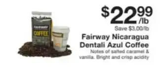 Fairway Store Market Fairway nicaragua dentali azul coffee offer