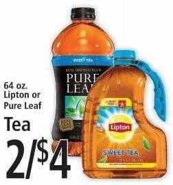 FoodFair Lipton or pure leaf tea offer