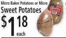 FoodFair Micro baker potatoes or micro sweet potatoes offer