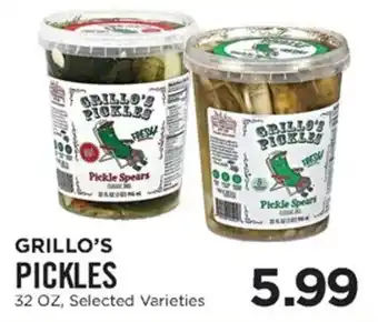 Metropolitan market Grillo's Pickles 32 oz. offer
