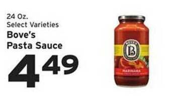 Hannaford Bove's pasta sauce offer