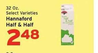 Hannaford Hannaford half & half offer