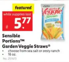 Lidl Sensible Portions Garden Veggie Straws 16 oz. offer