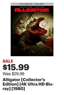 Best Buy Alligator [collector's edition] [4k ultra hd blu-ray] [1980] offer