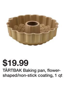 Ikea Tårtbak baking pan, flower-shaped/non-stick coating, 1 qt offer