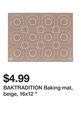 Ikea Baktradition baking mat, beige, 16x12 " offer