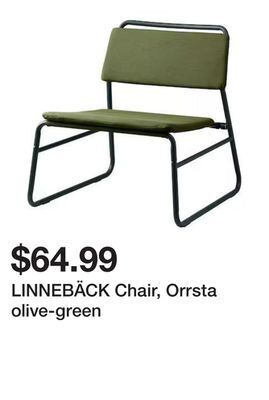 Ikea Linnebäck chair, orrsta olive-green offer