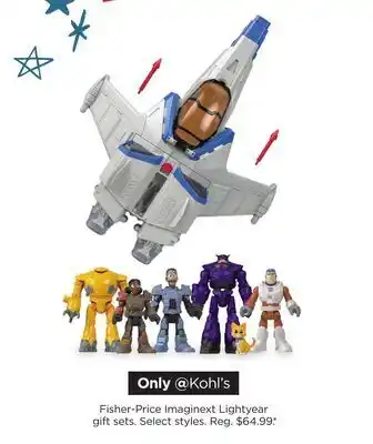 Kohl's Fisher-price imaginext lightyear gift sets offer