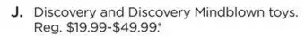 Kohl's Discovery and discovery mindblown toys offer