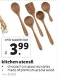 Lidl Kitchen Utensils offer