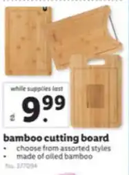 Lidl Bamboo Cutting Board offer