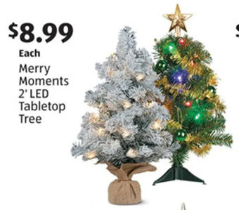 Aldi Merry Moments 2'Led Tabletop Tree offer