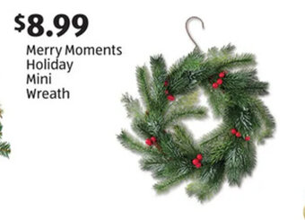Aldi Merry Moments Holiday Mini Wreath offer