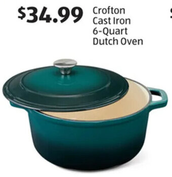 Aldi Crofton Cast Iron 6-Quart Dutch Oven offer
