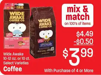 Lin's Market Coffee Wide Awake 10-12 oz or 10 ct. offer