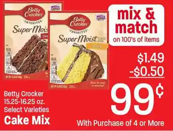 Lin's Market Cake Mix Betty Crocker 15.25-16.25 offer