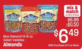 Lin's Market Almonds Blue Diamonds 14-16 oz. offer