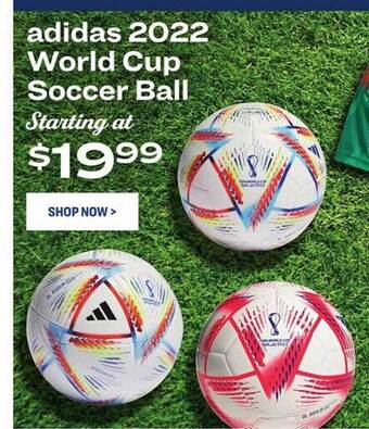Academy Adidas 2022 world cup soccer ball offer