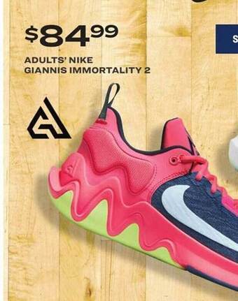 Academy Adults' nike giannis immortality 2 offer