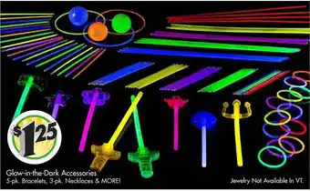 Dollar Tree Glow-in-the dark accessories 5-pk bracelets 3-pk necklaces & more! offer