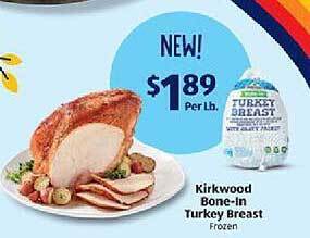 Aldi Kirkwood bone-in turkey breast frozen offer