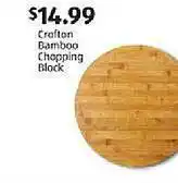 Aldi Crofton bamboo chopping black offer