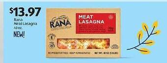 Rana meat lasagna