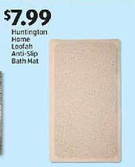 Aldi Huntington home loofah anti-slip bath mat offer