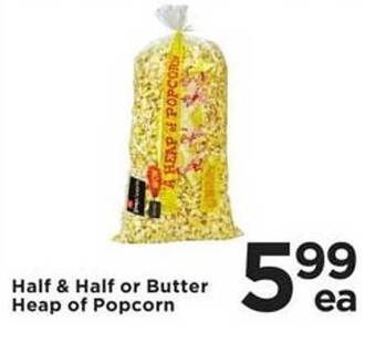 Cub Foods Half & half or butter heap of popcorn offer