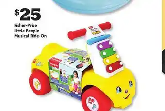Family Dollar Fisher-price little people musical ride-on offer