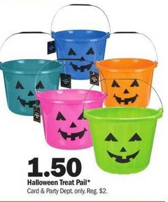 Meijer Halloween treat pail offer