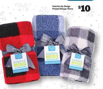 Family Dollar Interior by design printed sherpa throw offer