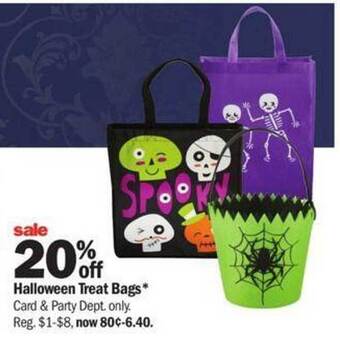 Meijer Halloween treat bags offer