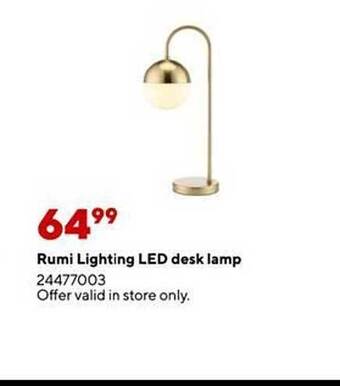 Staples Rumi lighting led desk lamp offer