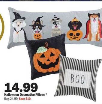 Meijer Halloween decorative pillows offer