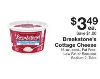 Fairway Store Market Breakstone's cottage cheese offer