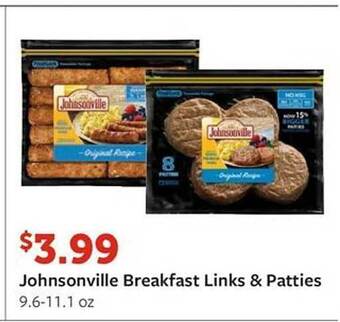 Fareway Johnsonville breakfast links & patties offer