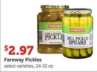 Fareway Fareway pickles offer