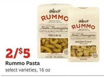 Fareway Rummo pasta offer