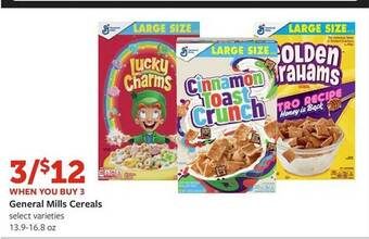 Fareway General mills cereals offer