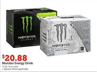 Fareway Monster energy drink offer