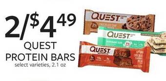 Fareway Quest protein bars offer