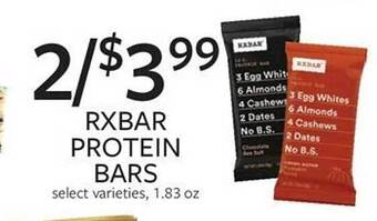 Fareway Rxbar protein bars offer